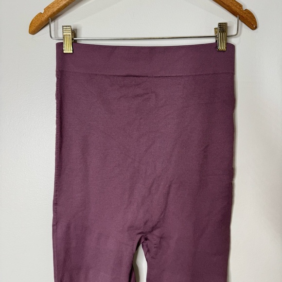 BLANQI Everday High Rise Full Length Maternity Leggings Mauve Purple Large - Picture 5 of 6